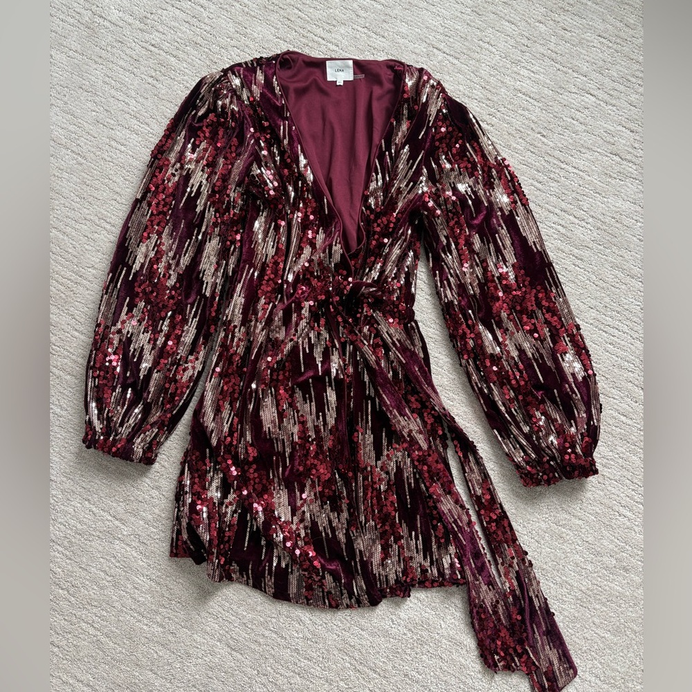Sequin holiday dress - Express